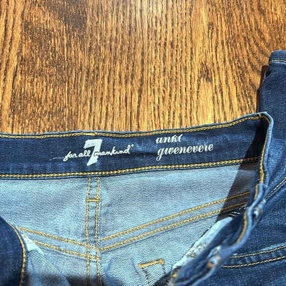 7 for all mankind jeans size 24 distressed - Picture 3 of 5